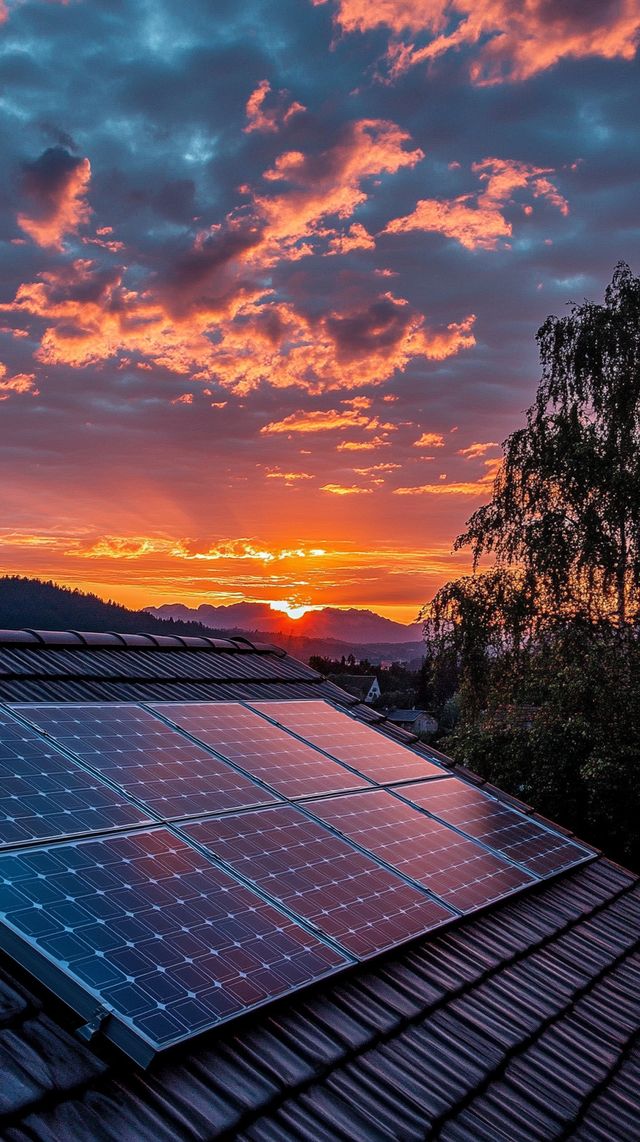 Installation photovoltaïque sur une maison de village